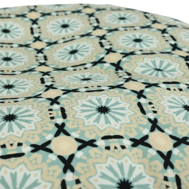 Puf Taburet Suport Picioare Rotund - Material Imprimeu Premium – vedere 90