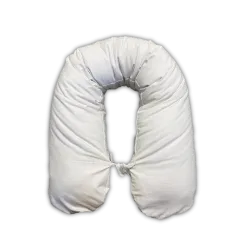 Husă pernă bebeluș albă 25x145 cm