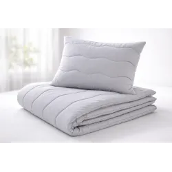 Set Pilotă + Pernă Medical Grey 140×200 / 70×90