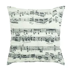 Pernă decorativă Music 45x45 cm cu un design colorat, ideală pentru living