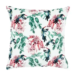 Pernă decorativă Colibri 45x45 cm cu modele colorate, perfectă pentru decorul casei
