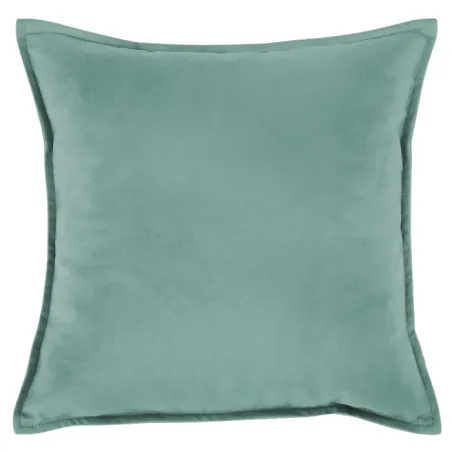 Pernă decorativă din pluș 45x45 cm în nuanță de mentă