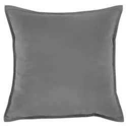Pernă decorativă gri 45x45 cm din material moale din plus