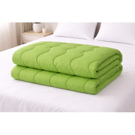 Pilotă verde din microfibră 140×200 cm pentru toate anotimpurile