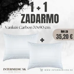 Pernă Antistress Carbon 70×90 cm – Hipoalergenă, Anti-Stres, 1+1 GRATUIT