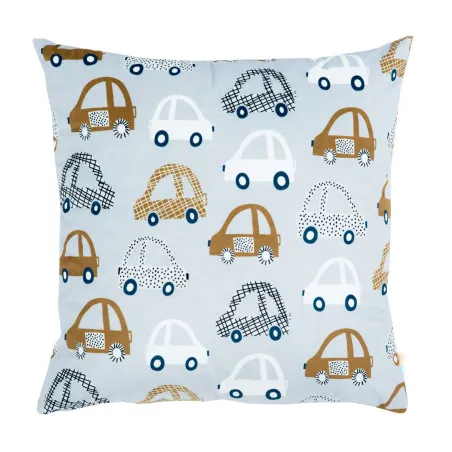 Pernă decorativă Mașini 45x45 cm, perfectă pentru camera copiilor