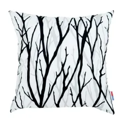 Pernă decorativă cu design de ramuri de copac, 60x60 cm, pentru interior