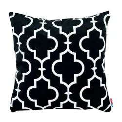 Pernă decorativă Maroko 60x60 cm neagră cu design elegant