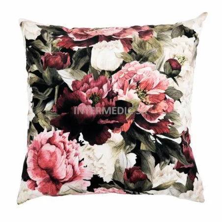 Pernă decorativă Bujor 45x45 cm cu design floral, perfectă pentru living