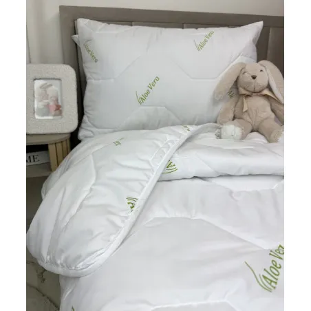 Set vară pentru copii cu pilotă și pernă Aloe Vera Green 100 g/m²