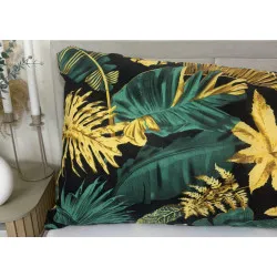 Carcasă de Pernă Jungle Black – 100% Bumbac, 125 g/m², 50x150 cm