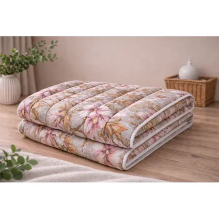 Pilotă Patru Anotimpuri Flowers Microfibră 140x200 cm, ideală pentru utilizare pe tot parcursul anului