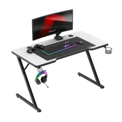 Birou Gaming Hero 2.5 Alb 120 cm