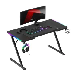 Birou gaming Hero 2.5 RGB Negru 120 cm