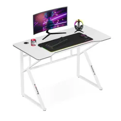 Huzaro Hero 1.6 Alb Birou gaming 120 cm