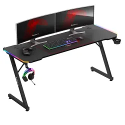Birou gaming Hero 4.8 RGB 160 cm cu iluminare LED