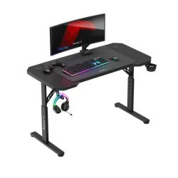 Birou gaming Hero 2.6 Negru 120 cm cu înălțime reglabilă
