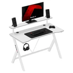 Birou gaming Hero 1.9 Alb 120 cm