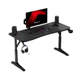 Birou Gaming Hero 3.6 Negru cu Reglare Înălțime