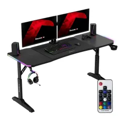 Birou gaming Hero 4.6 RGB 160 cm Negru
