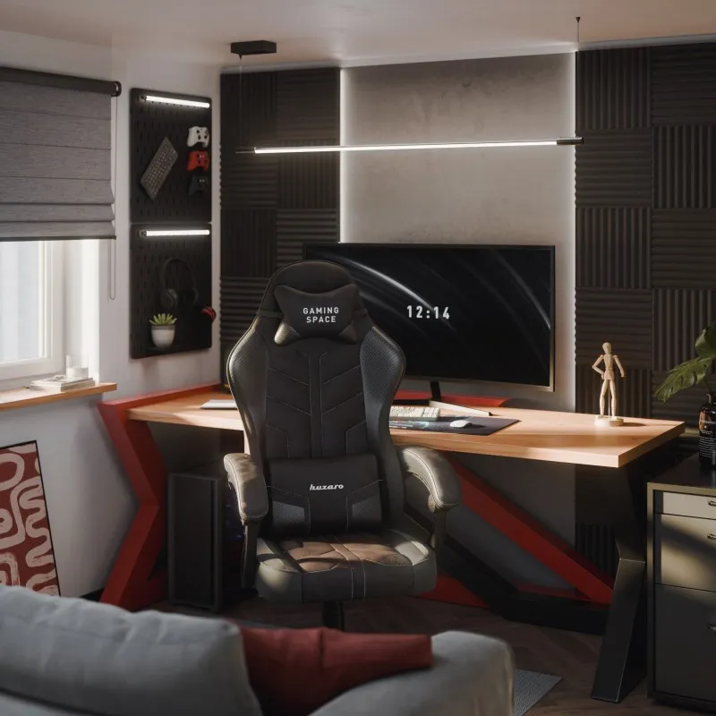 Scaun Gaming Force 2.7 Negru Carbon Catifea 3