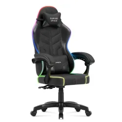 Scaun gaming Force 2.7 RGB negru catifea