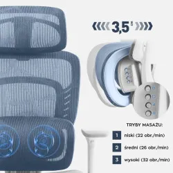 Visioner 6.1 Gri Scaun de birou cu masaj 2