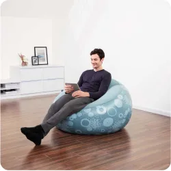 Fotoliu gonflabil Bestway 75052 din material roșu, confortabil pentru utilizare în grădină