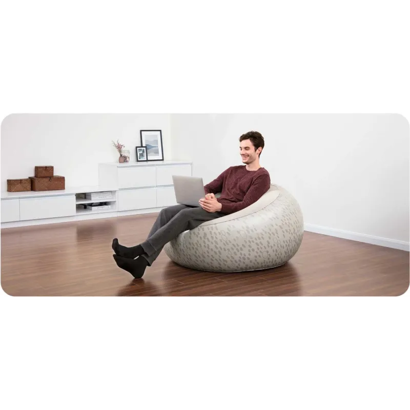 Fotoliu gonflabil Bestway 75052, ideal pentru relaxare în grădină sau pe terasă
