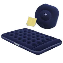 Saltea Gonflabil 191x137x28 cm cu Pompă Picior Integrată Bestway 67225