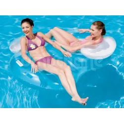 Fotoliu plutitor dublu elegant, perfect pentru piscină sau plajă