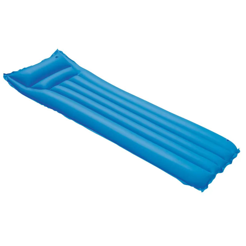 Saltea de plajă albastră 183 x 69 cm, confortabilă pentru vară