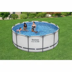 Piscină cu cadru 366 x 122 cm, perfectă pentru distracția de vară în aer liber