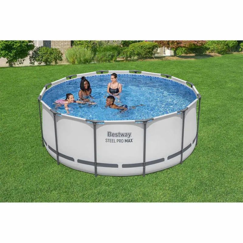 Piscină cu cadru 366 x 122 cm, perfectă pentru distracția de vară în aer liber