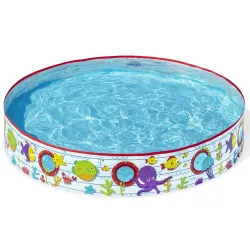 Piscină Gonflabilă Copii Inel Pești 152 x 25 cm Bestway 55029