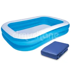 Piscină gonflabilă familială 262 x 175 x 51 cm cu husă Bestway 54006, perfectă pentru vară