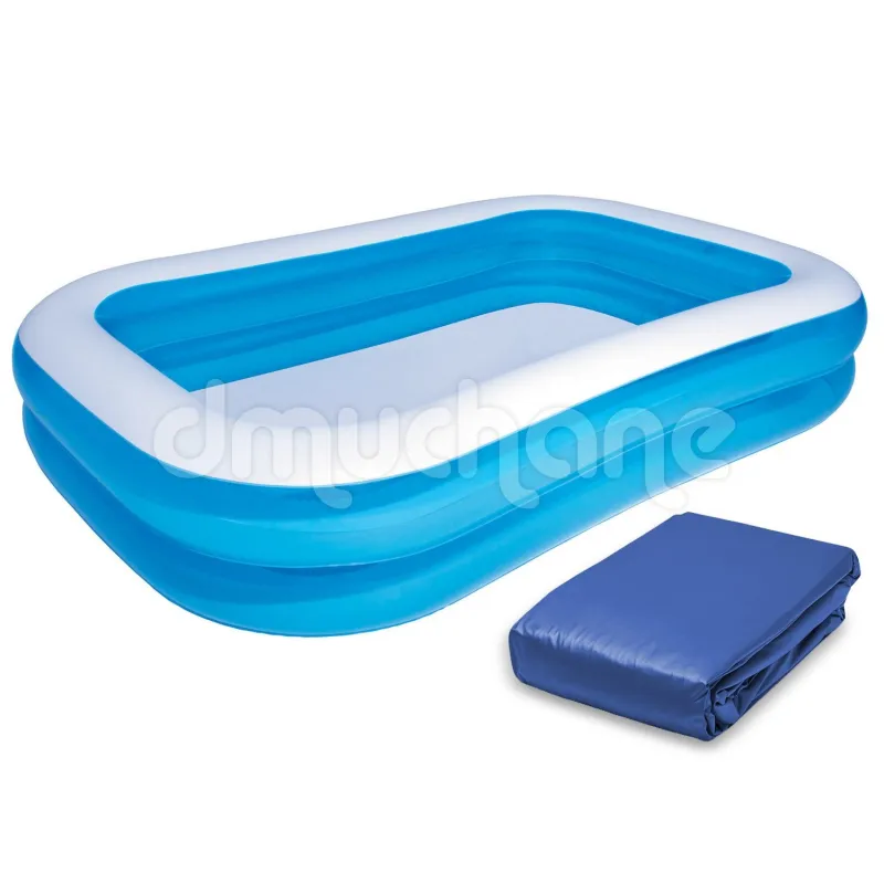 Piscină gonflabilă familială 262 x 175 x 51 cm cu husă Bestway 54006, perfectă pentru vară