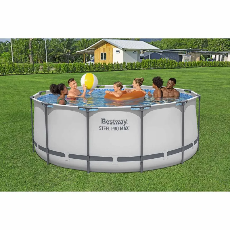 Piscină de grădină 366 x 122 cm ideală pentru relaxare și distracție