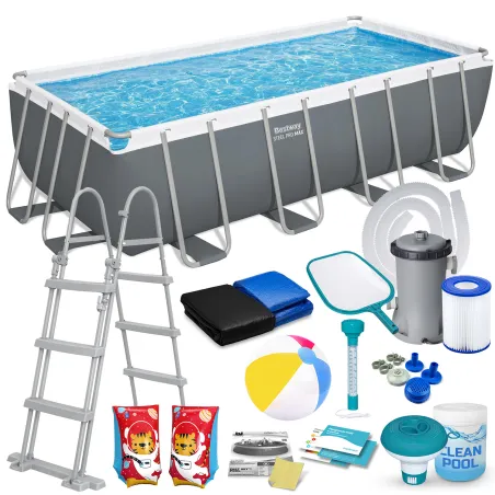 Piscină de grădină 488 x 244 x 122 cm, perfectă pentru distracția în aer liber, 17în1 Bestway 56670