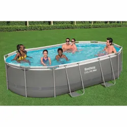 Piscină de grădină pentru copii, 488 x 305 x 107 cm, 18-în-1 Bestway 56448