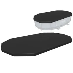 Bestway 58425 Copertură Piscină pentru Piscină Ovală cu Cadru 427 x 250 x 100 cm