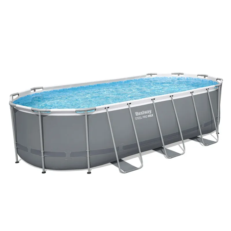 Piscină de grădină cu cadru metalic 549 x 274 x 122 cm, excelentă pentru copii și adulți