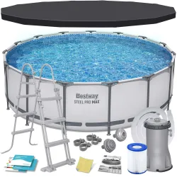 Bestway 56438 Piscină de Grădină cu Cadru 457 x 122 cm 11in1