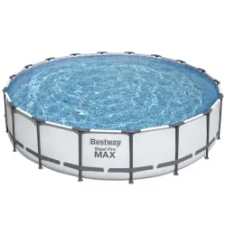 Piscină de grădină cu cadru metalic 549 x 122 cm 18în1, excelentă pentru copii în grădină