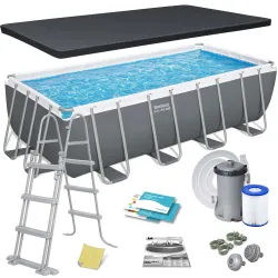 Bestway 56670 Piscină cu Cadru 488 x 244 x 122 cm 12in1
