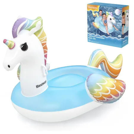 Unicorn gonflabil 155 x 119 cm, jucărie acvatică colorată