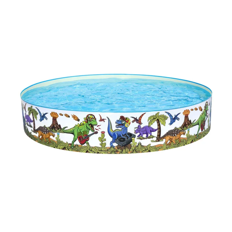 Piscină de Grădină Dinozauri 244x46cm, colorată și distractivă pentru copii