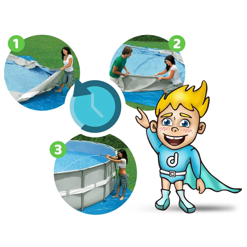 Piscină de grădină 457 x 107 cm, perfectă pentru distracția copiilor în aer liber