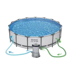 Piscină de grădină 457 x 107 cm, perfectă pentru relaxare în timpul verii