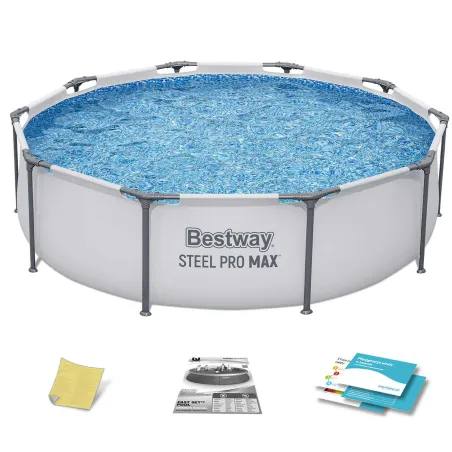 Piscină de grădină cu cadru de oțel 305 x 76 cm set 4in1 Bestway 56406